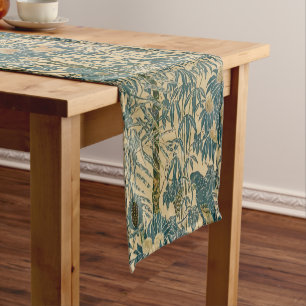 Chemin De Table Court Art vintage Nouveau Macaw Motif par Walter Crane