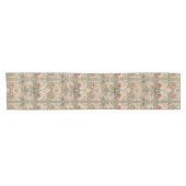 Chemin De Table Court Art William Morris Broderie Florale (Horizontal)