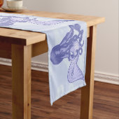 Chemin De Table Court Assis Mermaid bleu (In Situ)