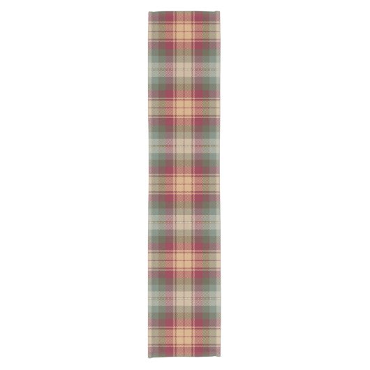 Chemin De Table Court Auld Scotland Tartan Plaid Motif (Devant)
