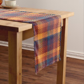 Chemin De Table Court Automne Automne Earth Tones Tweeter Plaid Motif (In Situ)