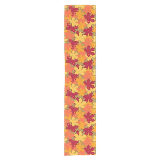 Chemin De Table Court Automne Maple Feuille Motif  (Devant)