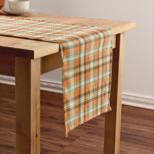 Chemin De Table Court Automne orange et Brown
