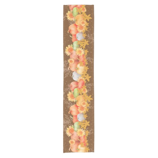 Chemin De Table Court Automne Thanksgiving Brown Table Runer (Devant)