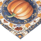 Chemin De Table Court Automne Thanksgiving Collection Citrouille moderne (Coin)