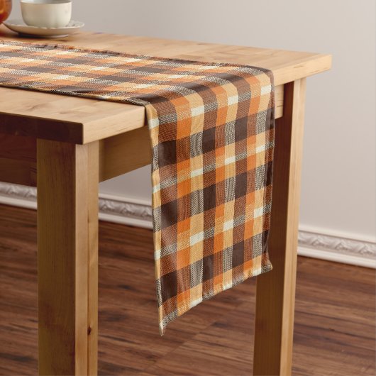 Chemin De Table Court Autumn Plaid  (In Situ)