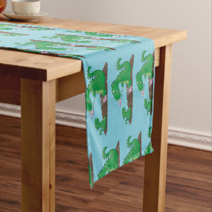 Chemin De Table Court Baguettes mignonnes grillant des marshmallows dess