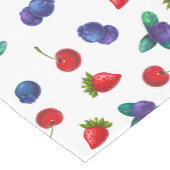 Chemin De Table Court Baies Rouge Blanc Bleu (Coin)