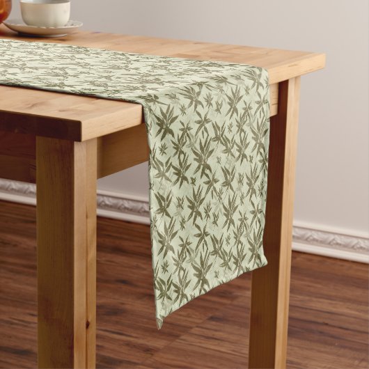 Chemin De Table Court Bamboo on Beige Sheers - Seamless surface (In Situ)