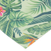 Chemin De Table Court Banane tropicale Monstera Palm Feuilles & Fleurs (Coin)