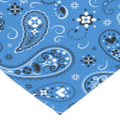 Chemin De Table Court Bandana bleu classique Paisley (Coin)