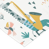 Chemin De Table Court Bande d'animaux de dessin (Coin)