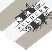 Chemin De Table Court Bande de monogramme de jardin secret (Coin)