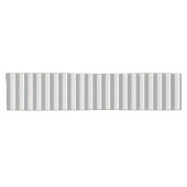 Chemin De Table Court Bande Gris Deux Tons (Horizontal)