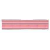 Chemin De Table Court Bandes de rose (Horizontal)