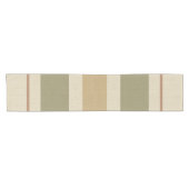 Chemin De Table Court Bandes neutres modernes (Horizontal)