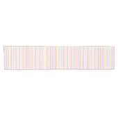 Chemin De Table Court Bandes pastel (Horizontal)