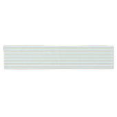 Chemin De Table Court Bandes pastel bleues, blanches et bleues (Horizontal)
