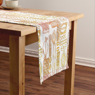 Chemin De Table Court Batik perles Motif