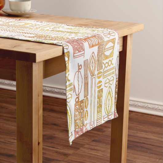 Chemin De Table Court Batik perles Motif (In Situ)
