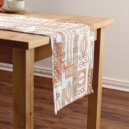 Chemin De Table Court Batik perles Motif (In Situ)