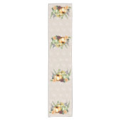 Chemin De Table Court Beau Citrouille Automne Aquarelle Automne Chute (Devant)