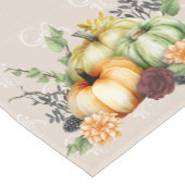 Chemin De Table Court Beau Citrouille Automne Aquarelle Automne Chute (Coin)