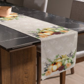 Chemin De Table Court Beau Citrouille Automne Aquarelle Automne Chute