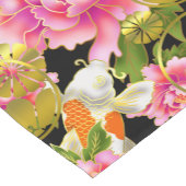 Chemin De Table Court Beauté Japon kimono style koi peony (Coin)