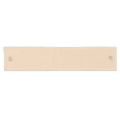 Chemin De Table Court Beige Ecru neutre avec Monogramme initial (Horizontal)