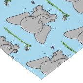 Chemin De Table Court Belle adorable dessin d'éléphant bébé (Coin)