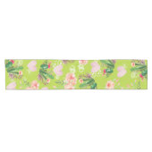 Chemin De Table Court Belle aquarelle florale Cactus (Horizontal)