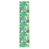Chemin De Table Court Belle Table Runner avec Feuilles tropicaux Imprime (Devant)