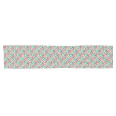 Chemin De Table Court Belles fleurs blanches (Horizontal)