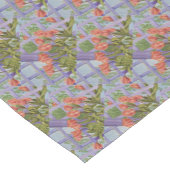 CHEMIN DE TABLE COURT BELLES TULIPS ORANGE (Coin)