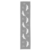 Chemin De Table Court Beluga Whale Grey (Devant)
