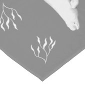 Chemin De Table Court Beluga Whale Grey (Coin)