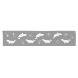 Chemin De Table Court Beluga Whale Grey