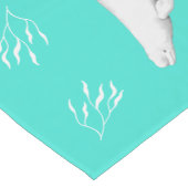 Chemin De Table Court Beluga Whale Turquoise (Coin)