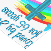 CHEMIN DE TABLE COURT BÉNÉDICTION DE 65 ANS (Coin)