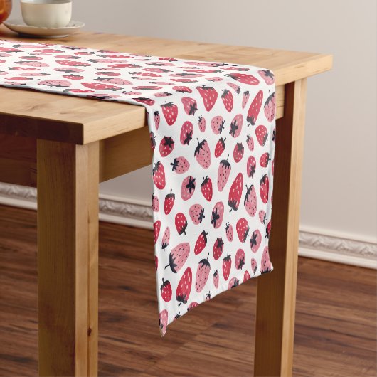 Chemin De Table Court Berry Sweet Baby Shower Table Runner Decor (In Situ)