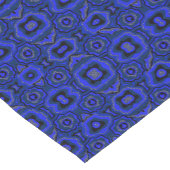 Chemin De Table Court Black and indigo blue abstract pattern. (Coin)