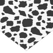 Chemin De Table Court Black and White Cow Print Farmhouse (Coin)