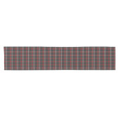 Chemin De Table Court Black Burgundy White Plaid Classic Table Runner (Horizontal)