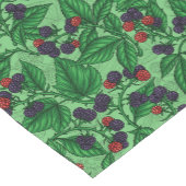 Chemin De Table Court Blackberry en vert (Coin)