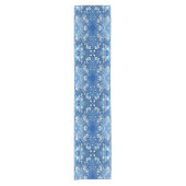 Chemin De Table Court Bleu Abstrait Bubbles Eau et Glace Table Runner (Devant)