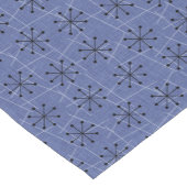 Chemin De Table Court Bleu avec noir Starburst atomique | Mid-Century (Coin)