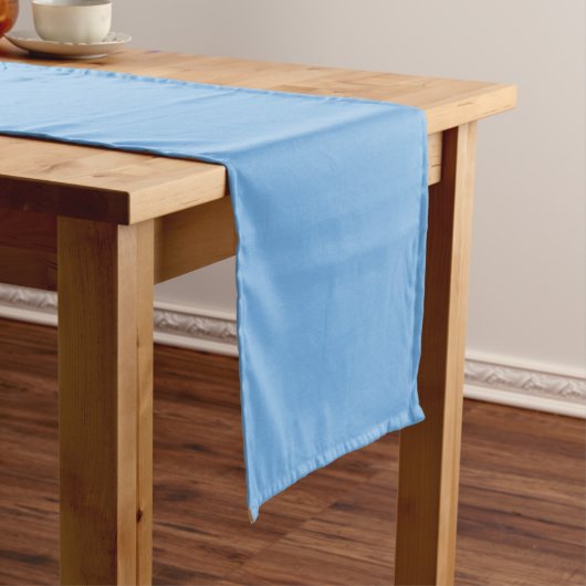 Chemin De Table Court Bleu Calme (In Situ)
