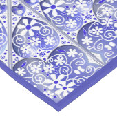 Chemin De Table Court Bleu de dentelle en céramique de Grèce (Coin)