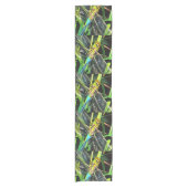 Chemin De Table Court Bleu Dragonfly Shimmering Wings Peinture (Devant)